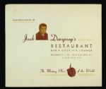 1964 Jack Dempsey Signed 8" x 10" Photo & Folder From Restaurant - JSA 