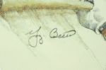 1980s Yogi Berra New York Yankees Signed 18 x 24 John B. Martin LE Lithograph Display 97/285 - JSA