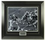 2000s Bart Starr Green Bay Packers Signed 16" x 20" Photo Display "SB I Champs" Inscribed w/Tri Star 