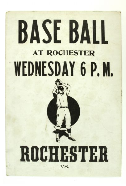 1919-20 Baseball Town Team Broadside Promotionals - Lot of 4