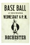 1919-20 Baseball Town Team Broadside Promotionals - Lot of 4