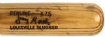1976 Jerry Morales / Randy Hundley Louisville Slugger Professional Model Bicentennial Game Used Bat - Chicago Cubs (MEARS A6)