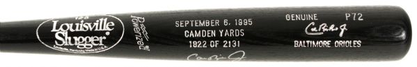 1995 Cal Ripken Baltimore Orioles Signed Commemorative Louisville Slugger Bat (MEARS LOA)