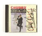 1992 Chubby Checker Signed CD Cover w/Photo From Signing (MEARS LOA)