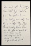 Skeeter Davis Hand Written Lyrics To Songs 