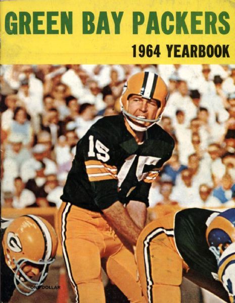1964 Green Bay Packers Yearbook Bart Starr Cover