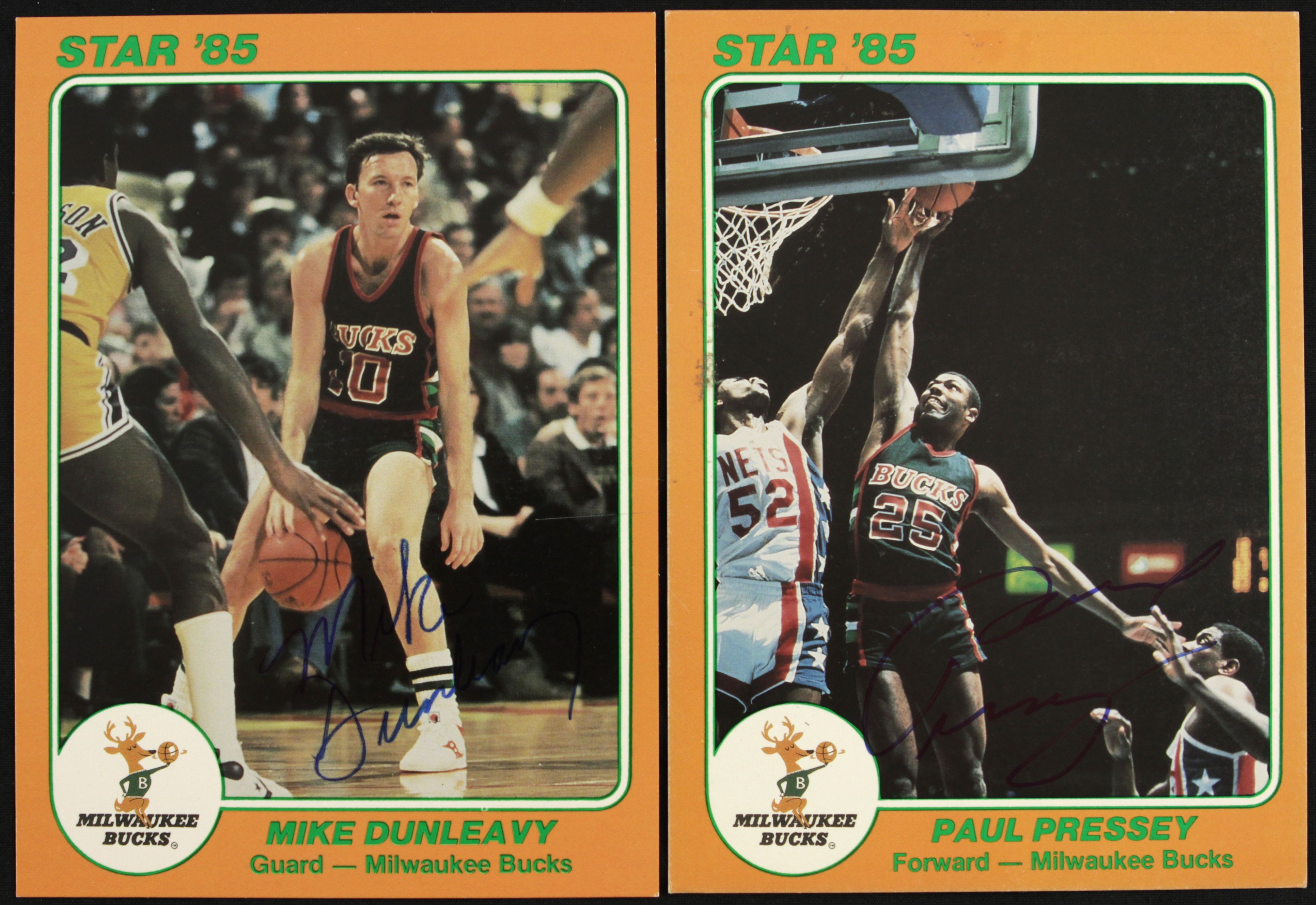 Lot Detail - 1980s Milwaukee Bucks Signed Memorabilia - Newspaper STAR Card  Magazine Photo (MEARS LOA)