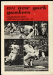 1971 New York Yankees Program Signed by Cookie Rojas & Soupy Sales (MEARS LOA) 