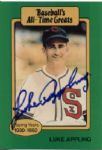 1980s Baseball Greats Signed Card - Lot of 4 Luke Appling Lou Boudreau George Kell Bobby Doerr - JSA 