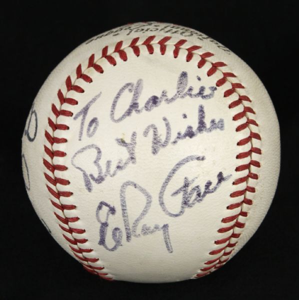 1968 Elroy Face Pittsburgh Pirates ONL (Giles) Baseball - Trophy Ball (JSA)