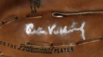 1983-86 circa Finest Example Known Pete Vuckovich Milwakuee Brewers Game Worn Glove (MEARS LOA) w/ personal message to batters from Vuke