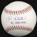 1982 Jim Slaton Milwaukee Brewers Single Signed OML (Selig) Baseball - JSA 