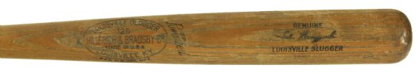 1955 Ted Kluszewski Cincinnati Reds H&B Louisville Slugger Professional Model Game Used Bat - Obtained at Wrigley Field (MEARS A6) 