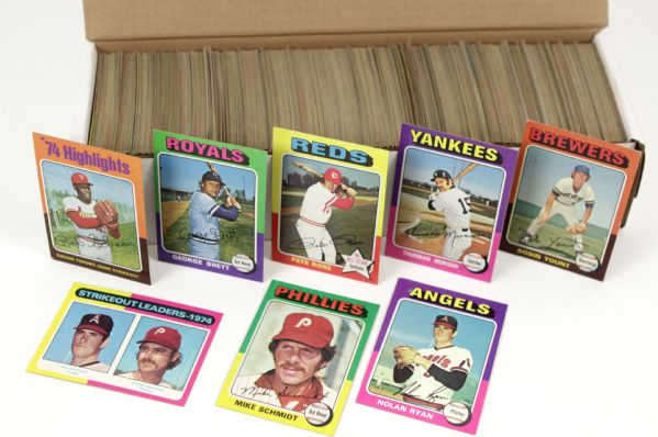 1975 Topps Complete Set w/Nolan Ryan & George Brett Robin Yount Rookies 