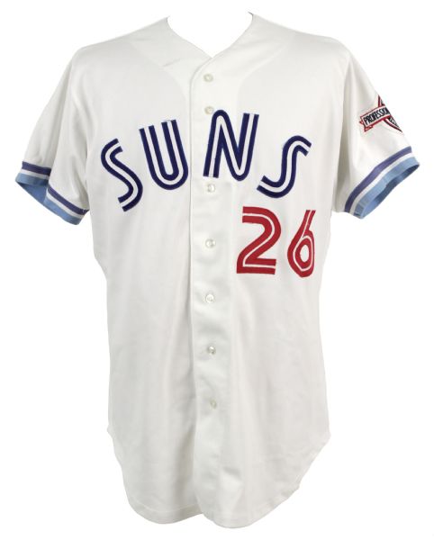 1995 Joshua Spring Hagerstown Suns Game Worn Jersey Blue Jays (MEARS LOA)