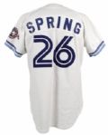 1995 Joshua Spring Hagerstown Suns Game Worn Jersey Blue Jays (MEARS LOA)