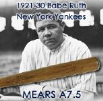 1921-30 Babe Ruth New York Yankees H&B Louisville Slugger Professional Model Game Used Bat (MEARS A7.5)