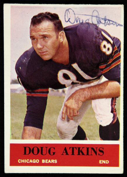 1964 Philadelphia Doug Atkins Chicago Bears Signed Card (JSA)
