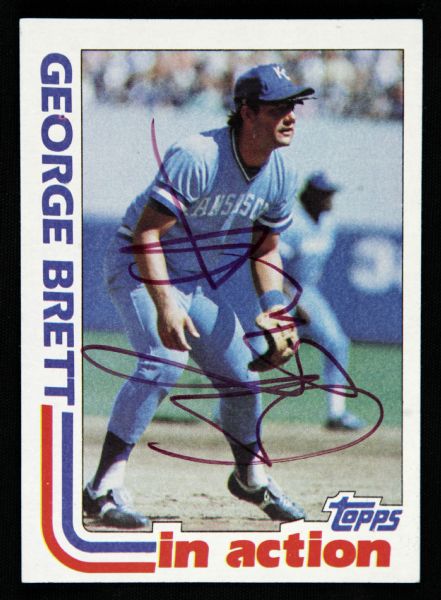 1984 Topps George Brett Kansas City Royals Signed Card (JSA)