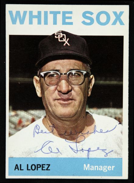 1964 Topps Al Lopez Chicago White Sox Signed Card (JSA)