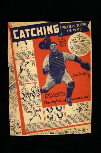 1936 Bill Dickey New York Yankees Wheaties How To Play Winning Baseball 6" x 8" Cutout