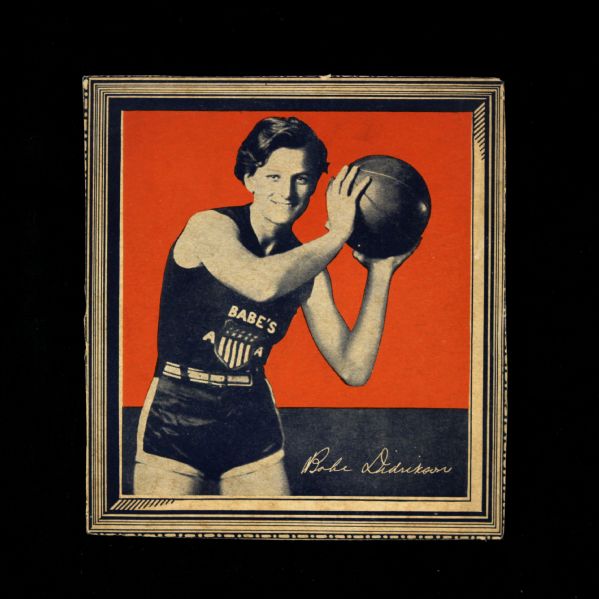 1935 Babe Didrikson Basketball Barnstormer Wheaties 6" x 6.5" Cutout