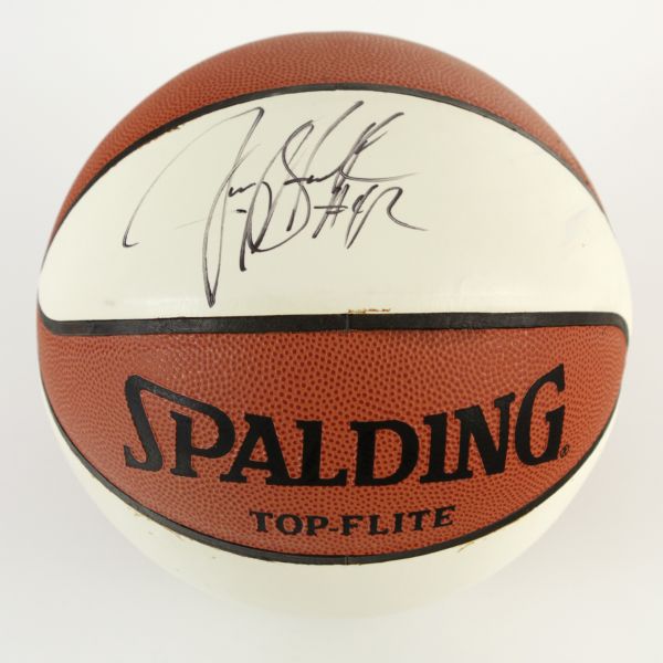 2000s Jerry Stackhouse Signed Spalding Top Flite Basketball (JSA)