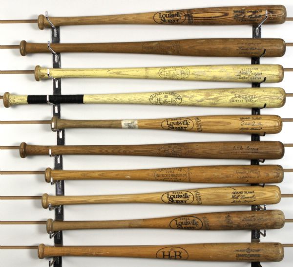 1940s-90s H&B Louisville Slugger Store Model Little League Bats w/ Williams, Aaron, Mantle, Clemente & More - Lot of 43