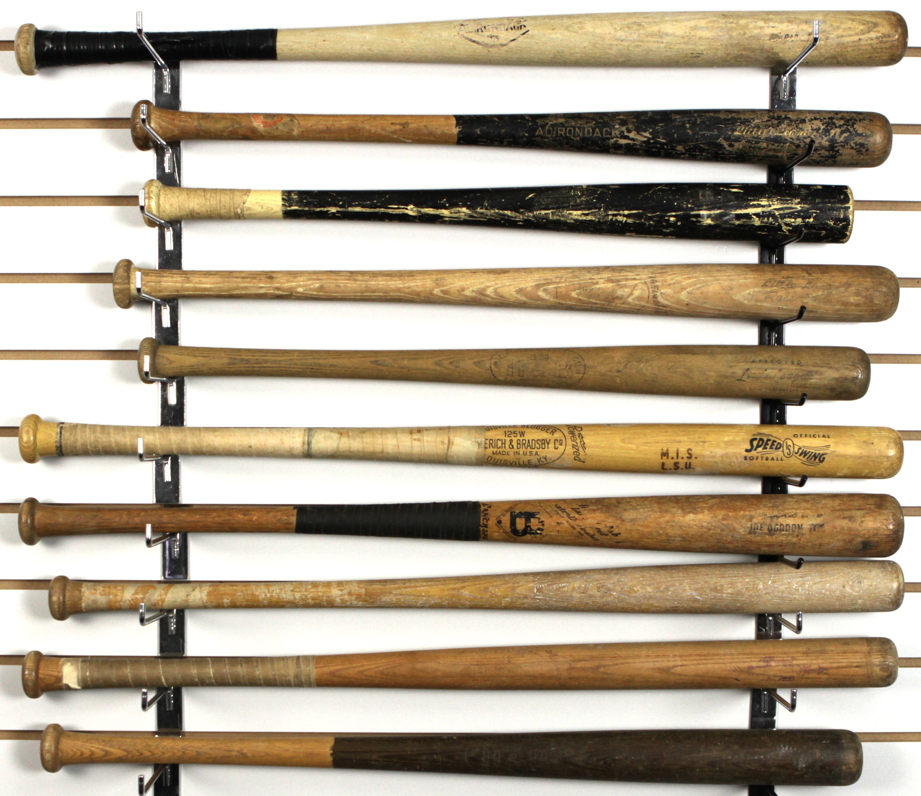 Lot Detail 1940's80's Store Model Little League Softball Bats w