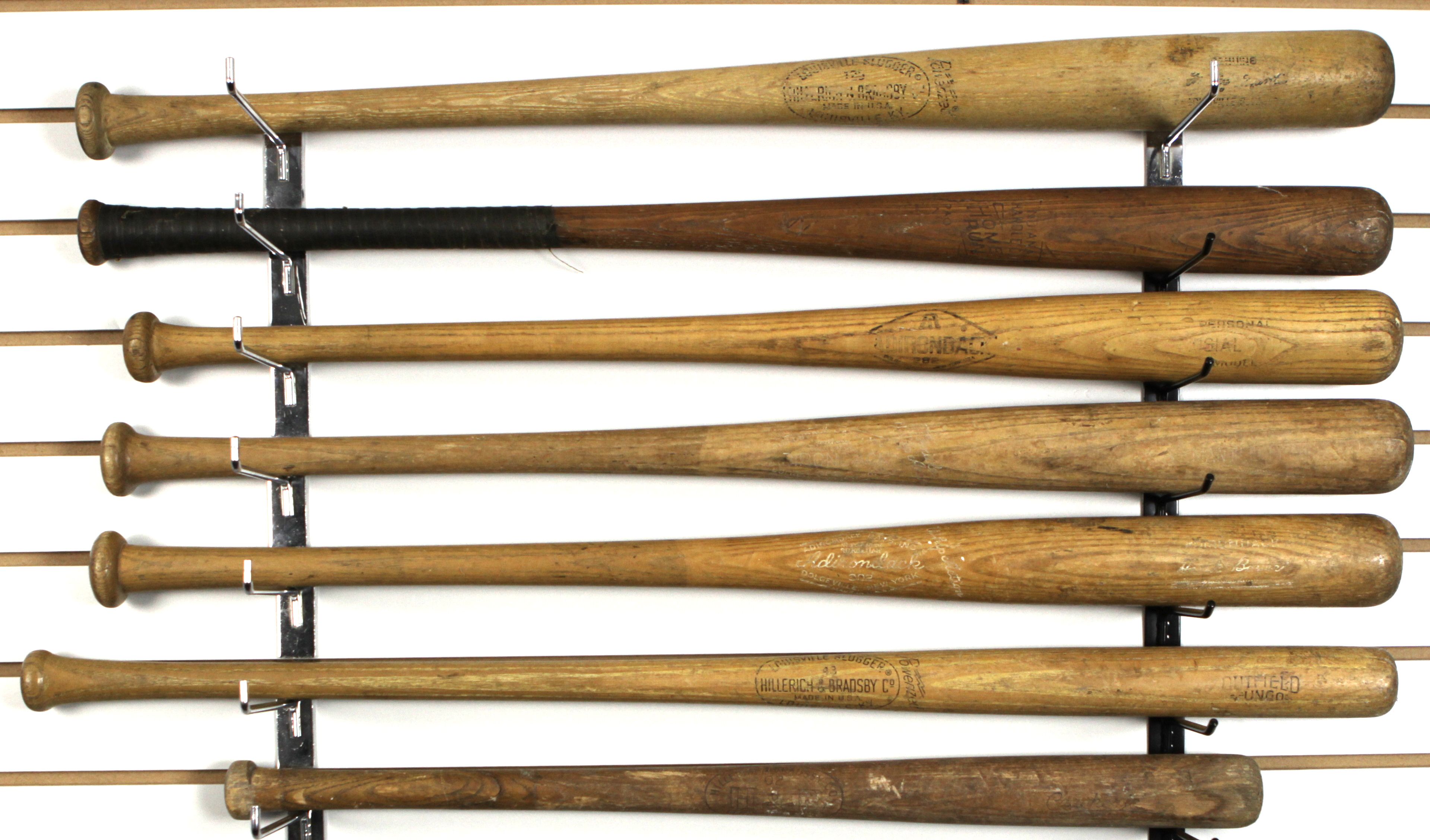 Lot Detail 1940's80's Store Model Little League Softball Bats w