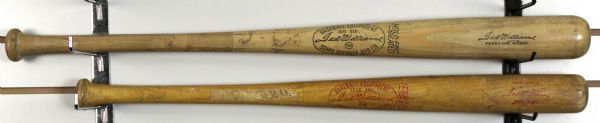 1950s Ted Williams Boston Red Sox Sears & Roebuck Store Model & Little League Bats - Lot of 2