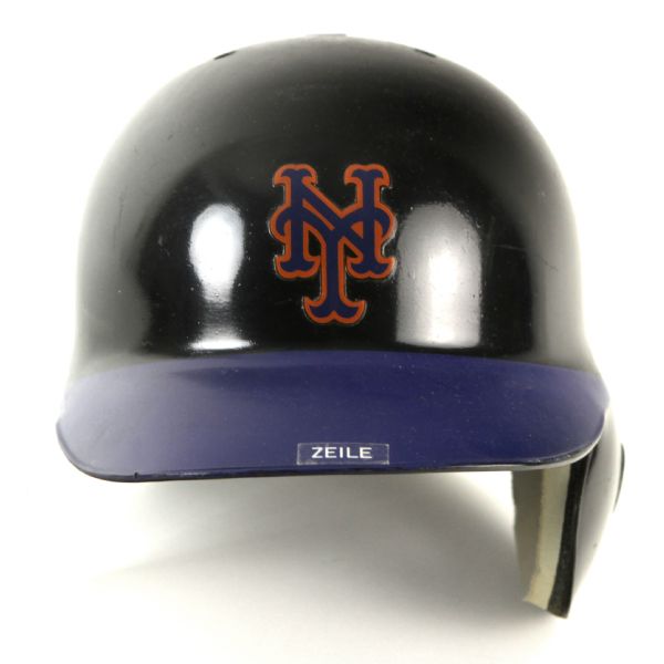 2000-01 Todd Zeile New York Mets Game Worn Batting Helmet (MEARS LOA)