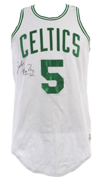 1981 John Bagley Boston Celtics Pre Season Game Worn Autographed Road Jersey – MEARS A10/JSA (Ed Borash Collection)