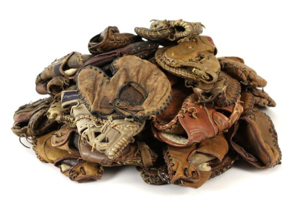 1940s-90s Store Model Player Endorsed First Baseman Mitts w/ Hodges, Banks, Stargell, Carew, Mize & More - Lot of 45