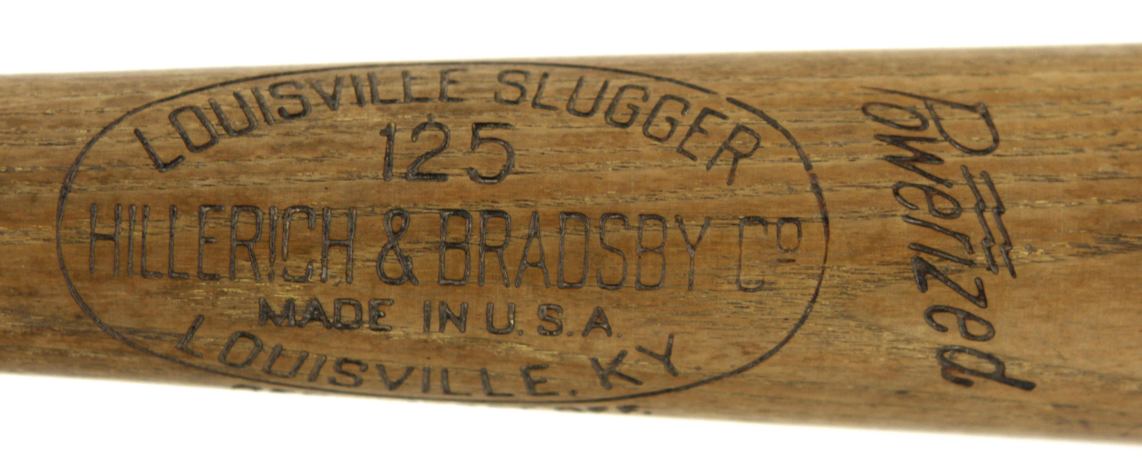 hank aaron louisville slugger bat