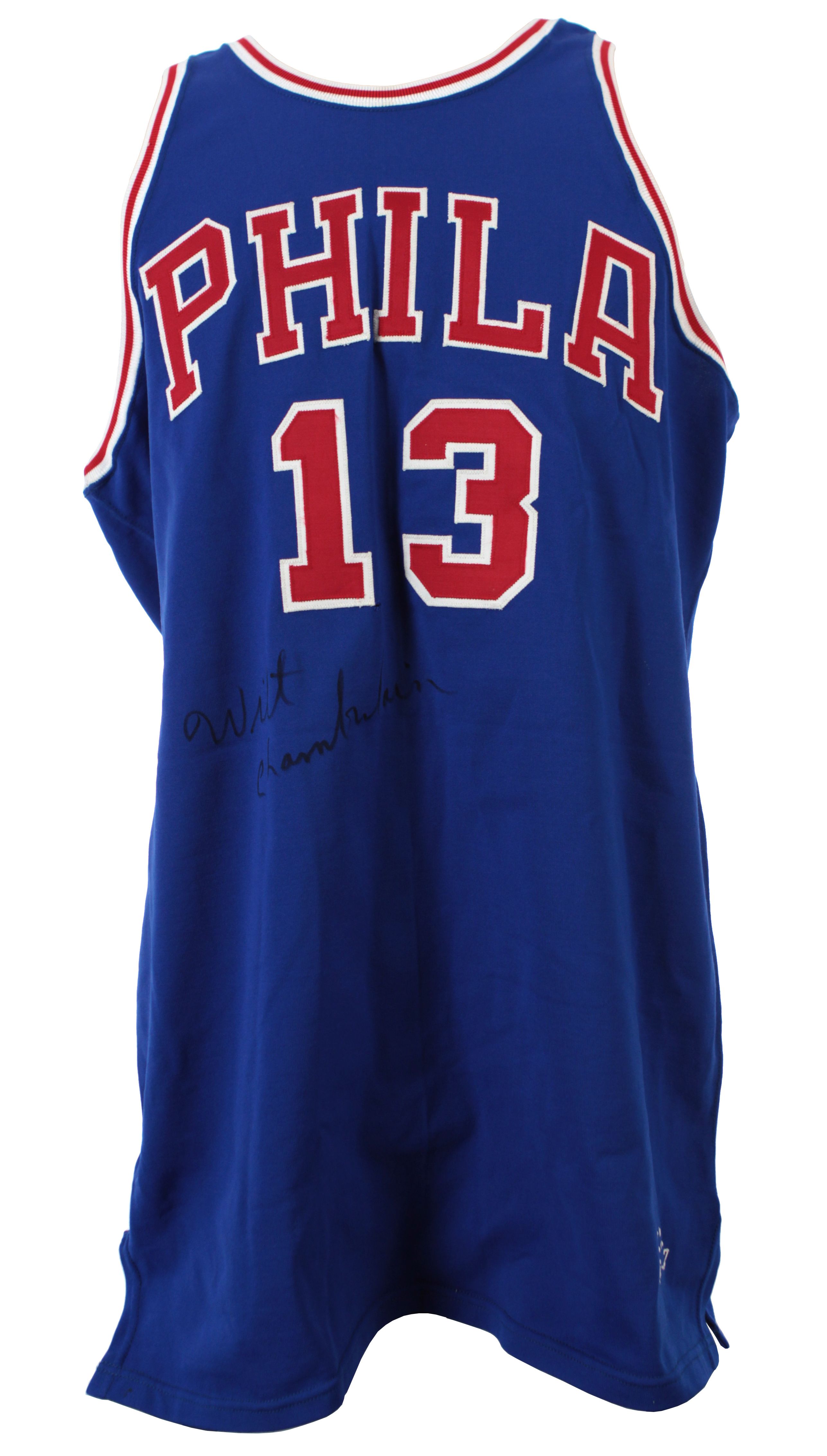 game worn wilt chamberlain jersey