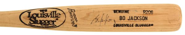 1986-87 Bo Jackson Kansas City Royals Signed Louisville Slugger Professional Model Game Bat (MEARS LOA/JSA)