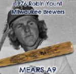 1976 Robin Yount Milwaukee Brewers Signed Bicentennial H&B Louisville Slugger Professional Model Game Used Bat (MEARS A9)