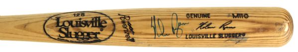 1986-88 Nolan Ryan Houston Astros Signed Louisville Slugger Professional Model Team Index Bat (MEARS A6)