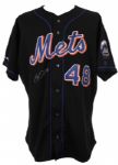 2001 Glendon Rusch New York Mets Signed Game Worn Alternate Jersey (MEARS LOA)