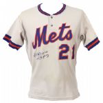 1978 Elliott Maddox New York Mets Game Worn Road Jersey (MEARS LOA/JSA)