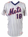 1986 Darryl Strawberry New York Mets Signed Game Worn Home Jersey (MEARS LOA/JSA)