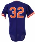 1986 Rick Anderson New York Mets Signed Game Worn Batting Practice Jersey (MEARS LOA/JSA)