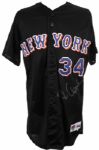 1997-98 Bob Apodaca New York Mets Signed Game Worn Batting Practice Jersey (MEARS LOA)
