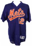 1993 Jeff Kent New York Mets Signed Game Worn Batting Practice Jersey (MEARS LOA/JSA)