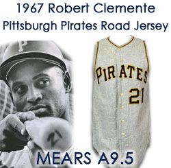 Lot Detail - 1967 Roberto Clemente Pittsburgh Pirates Game Worn Road Jersey  & Pants (MEARS A9.5) Season of his career high .357 Batting Average, 4th  batting title
