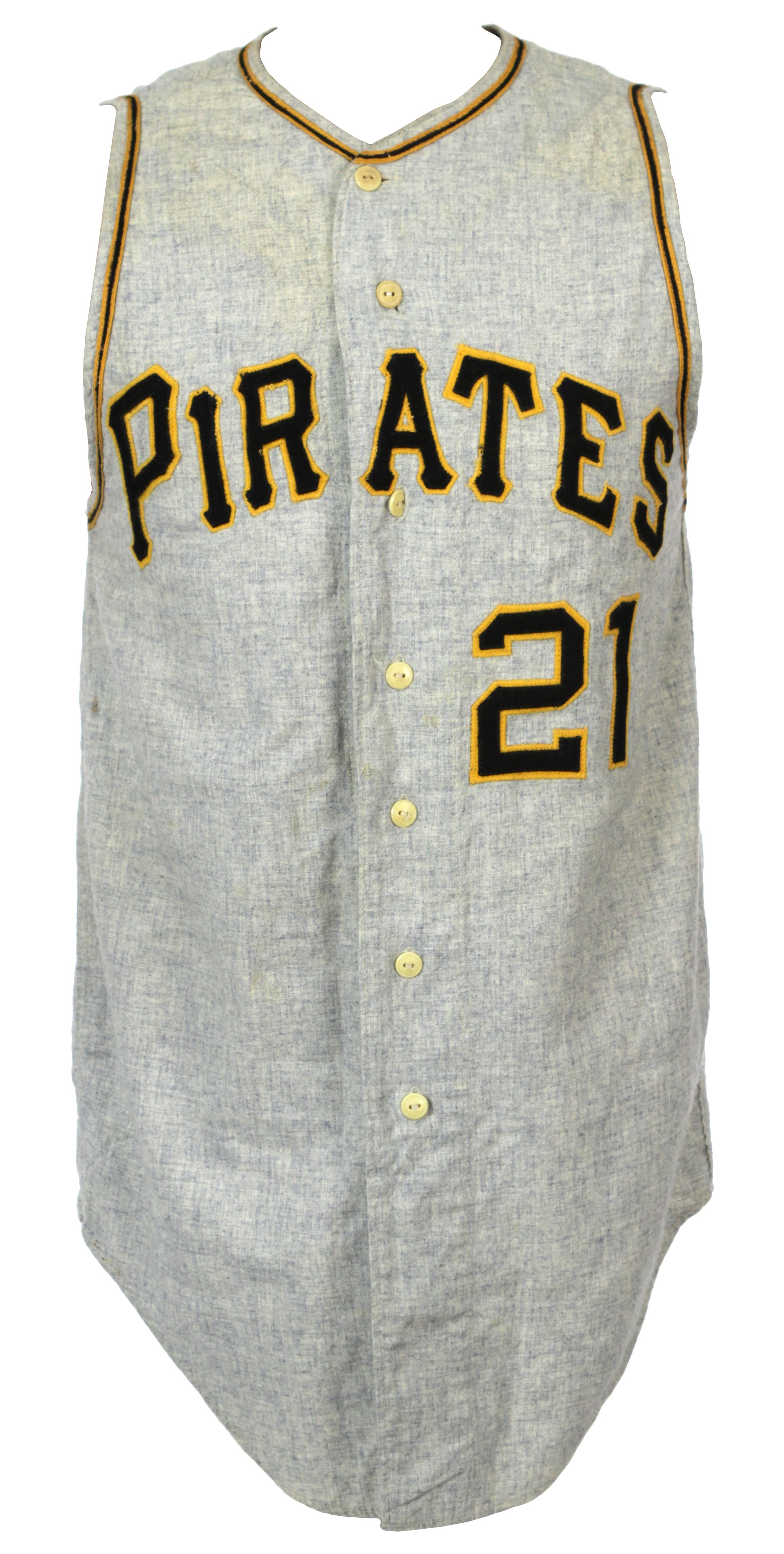 Lot Detail - 1967 Roberto Clemente Pittsburgh Pirates Game Worn