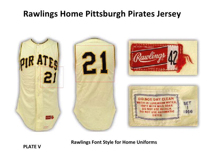 Roberto Clemente 1966 Pittsburgh Pirates Home Uniform