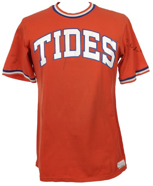 1981-86 Ron Gardenhire Tidewater Tides Signed Game Worn Jersey (MEARS LOA/JSA)