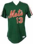 1991 Rick Cerone New York Mets Signed Game Worn St. Patricks Day Jersey (MEARS LOA)